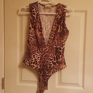 (3/$15) Cheetah Bodysuit